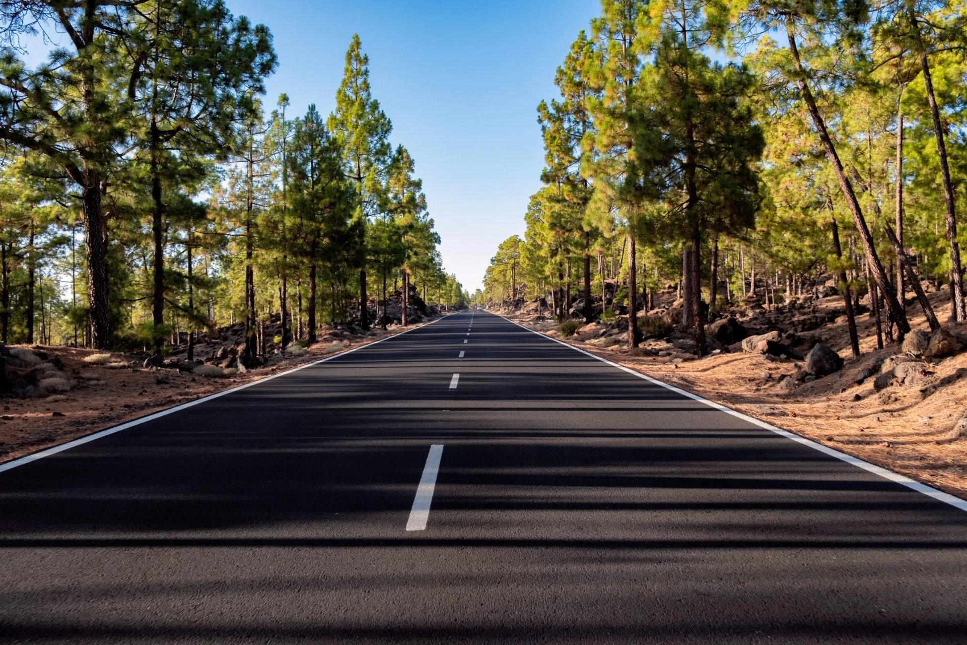 Fietsen op de weg op Tenerife