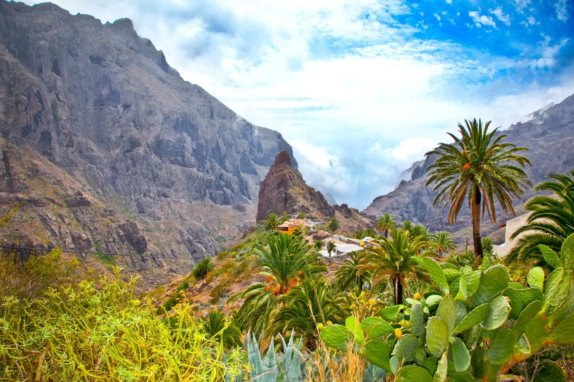 Landsbyen Masca på Tenerife, Kanariøyene, Spania